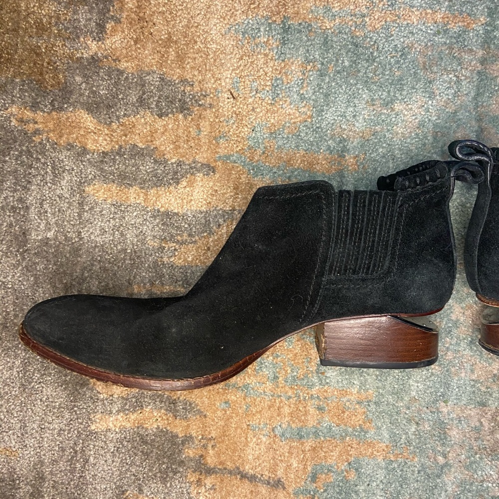 Alexander Wang black suede booties